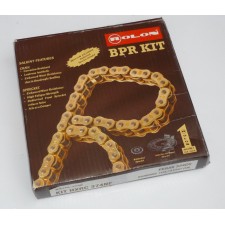 ŘETĚZOVÁ SADA KOMPLET - ROLON GOLD - JAWA 350CL PÉRÁK + BOBBER 42 (IND.)